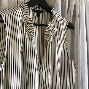 Banana Republic Sleeveless Striped Blouse